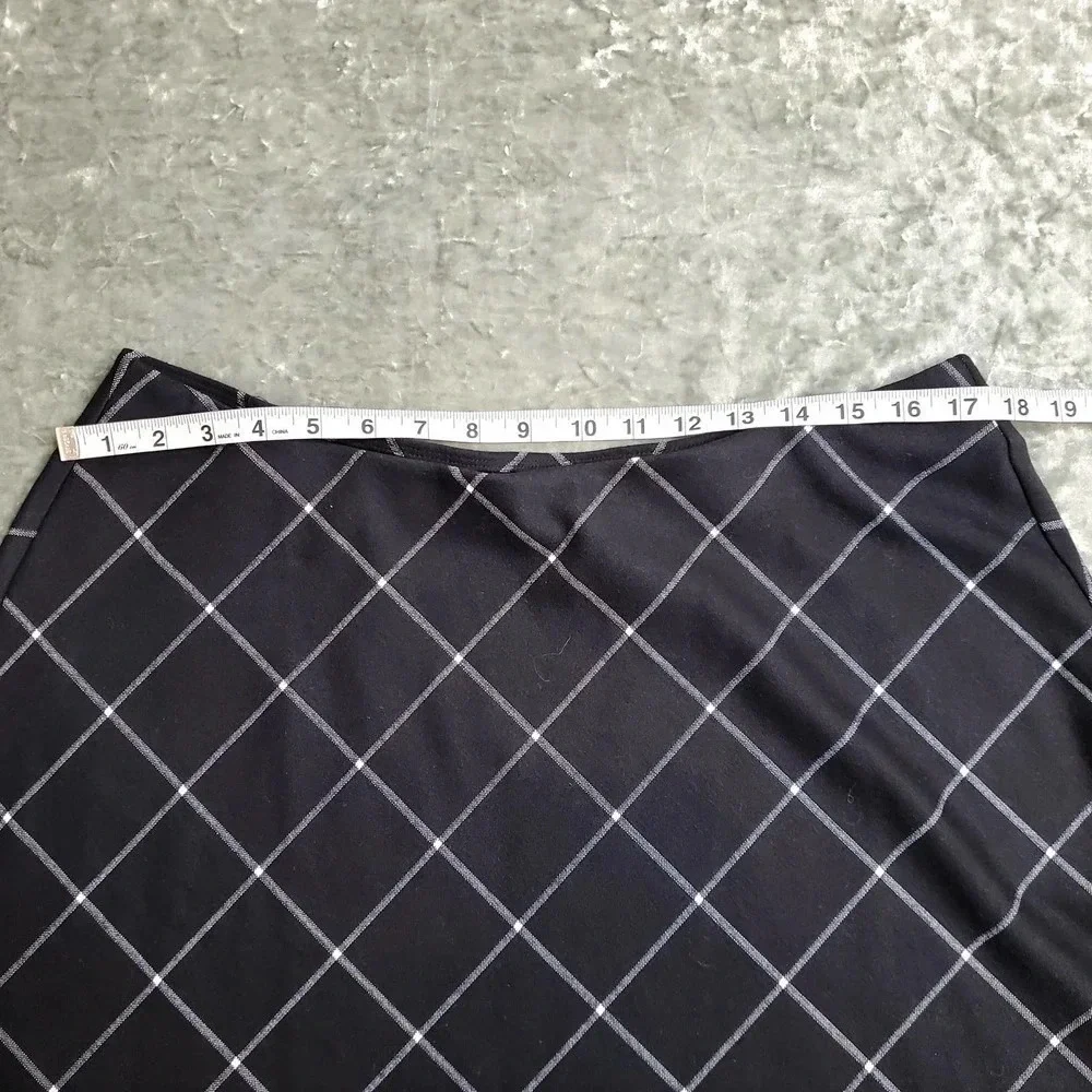 Loft Plaid A-Line Skirt